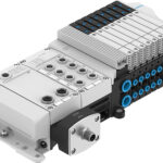 Festo VTUx valve terminal (right)-with-CPX-AP-A-communictions-modules