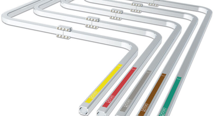 Modular aluminum compressed air distribution for sustainable, reusable designs