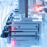 Figure 2. Reed switches are used to sense the piston.