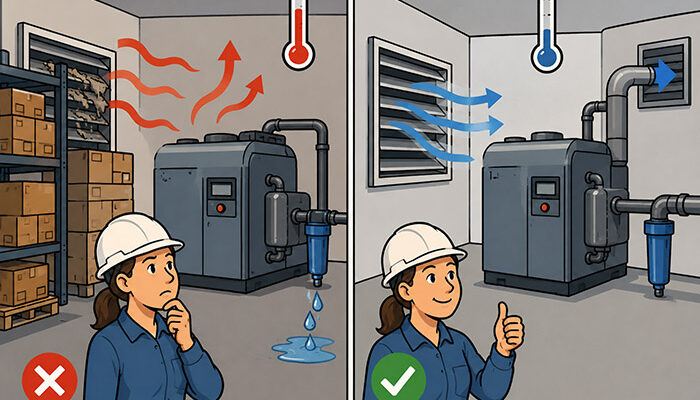 Compressed air fail: The water problem that started at the cooling air intake